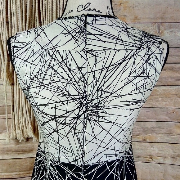 Diane Von Furstenberg | ‘Madyson’ Silk Print Structured Fit & Flare Mini Dress - Picture 5 of 9